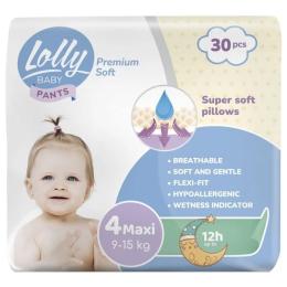 Підгузки Lolly Premium Soft Maxi 4 (9-15 кг), 30 шт (4820174980993)