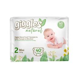 Підгузки Giggles Natural 2 Mini 3-6 кг 40 шт (8680131206384)