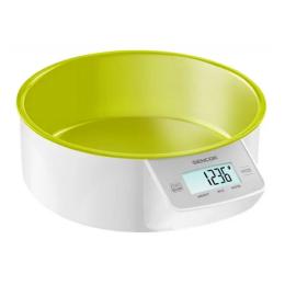 Ваги кухонні Sencor SKS 4004GR Yellow White 10 кг