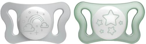 Пустушка Chicco Physioforma Micro силіконова від 0 до 2 місяців 2шт. (нейтральна)