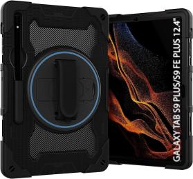 Броньований чохол (Horizontal handle) BeCover для Samsung Galaxy Tab S9 Plus (SM-X810/SM-X816)/S9 FE Plus (SM-X610/SM-X616) 12.4 Black (712917)