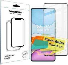 Захисне скло BeCover для Xiaomi Redmi Note 14 4G Black (713099)