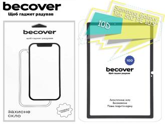 Захисне скло для планшетів BeCover 10D для Samsung Tab S10 FE (SM-X520/SM-X526) 10.9/S10 Lite/S9 FE/S9 Black (713255)