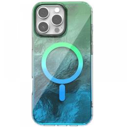 Чохол-накладка EpiK TPU Shiny Mountain (MagFit) для Apple iPhone 16 Pro Max (6.9) Green Blue
