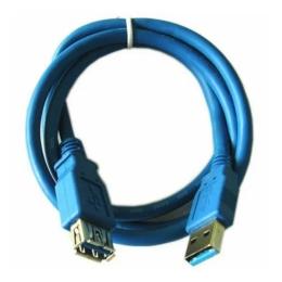 Дата-кабель Atcom 6148 1.8m USB(тато) - USB(мама) Blue