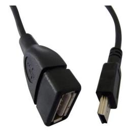 Дата-кабель Atcom 12821 0.8m USB(тато) - miniUSB(тато) Black