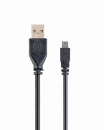 Дата-кабель Cablexpert CCP-USB2-AM5P-6 1.8m USB (тато) - miniUSB (тато) Black телекомунікаційний