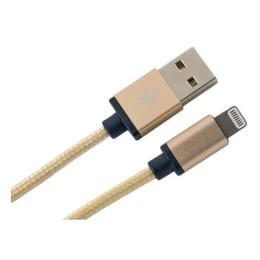 Дата-кабель Extradigital KBA1661 1m USB(тато) - Lightning(тато) Gold
