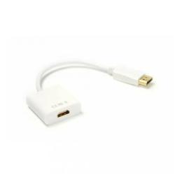 Перехідник PowerPlant KD00AS1277 DisplayPort (тато) - HDMI (мама) White