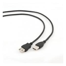 Дата-кабель Cablexpert CCP-USB2-AMAF-15 4.5m USB(тато) - USB(мама) Black