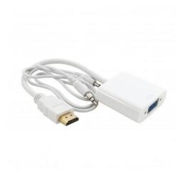 Перехідник Extradigital KBH1645 HDMI (тато) - VGA (мама) White