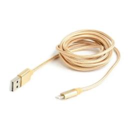 Дата-кабель Cablexpert CCB-mUSB2B-AMLM-6-G 1.8m USB(тато) - Lightning(тато) Gold