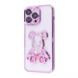 Чохол-накладка Infinity Shining Bear Case iPhone 15 Pro Max Rose Gold