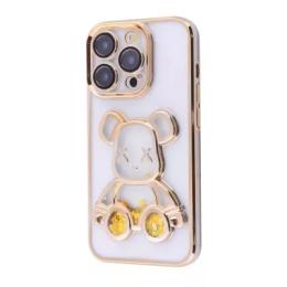 Чохол-накладка Infinity Shining Bear Case iPhone 15 Pro Gold