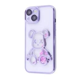 Чохол-накладка Infinity Shining Bear Case iPhone 15 Dark Purple