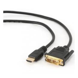 Відео-кабель Cablexpert CC-HDMI-DVI-15 HDMI (тато) DVI (тато), 5m Black