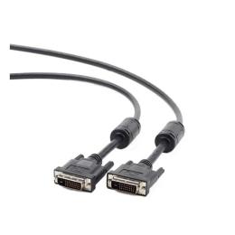 Відео-кабель Cablexpert CC-DVI2-BK-6 DVI(тато)DVI(тато), 1,8m Black