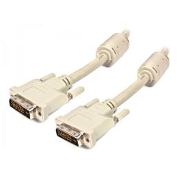 Відео-кабель Cablexpert CC-DVI2-15 DVI(тато)DVI(тато), 4,5m White