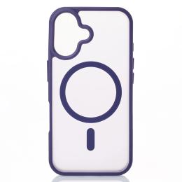 Чохол-накладка Infinity MagSafe MATTE для iPhone 16 Dark Violet