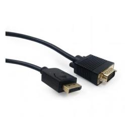 Відео-кабель Cablexpert CCP-DPM-VGAM-6 DisplayPort(тато)VGA(тато), 1,8m Black