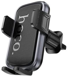 Тримач в авто Hoco H78 Vista push-type car holder air outlet Black Gray (6942007647885)