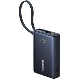 Зовнішній портативний акумулятор Baseus PicoGo Digital Display 10000 mAh Black 45W (P10076803123-00)