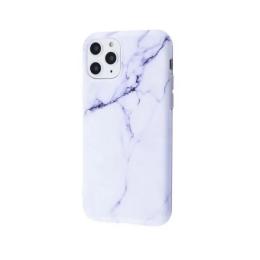 Чохол-накладка TPU Mramor Glossy для iPhone 11 Pro Max Purple White
