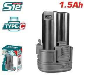 Акумулятор для електроінструменту TOTAL TBLI12153 USB Type-C