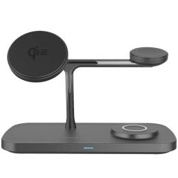Бездротовий зарядний пристрій Proove Magnetic Field Pro 3 in 1 Qi2 Black