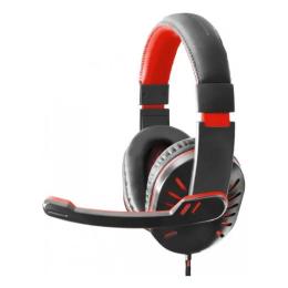Накладні навушники Esperanza EGH330R Black Red провідні з мікрофоном