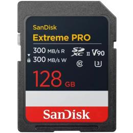 Карта памяті SanDisk SD 128GB C10 UHS-II U3 R300/W300MB/s Extreme Pro V90 (SDSDXDM-128G-GN4IN)