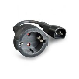 Кабель живлення Cablexpert PC-SFC14M-01 Black Euro - C14 0,15 м.