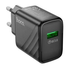 Адаптер живлення для телефона Hoco CS21A 18W PD USB Black
