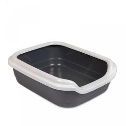 Туалет для котів Природа Comfort L Gray 49х39х15 см