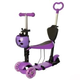 Самокат Bambi SC20139 Violet з батьківською ручкою