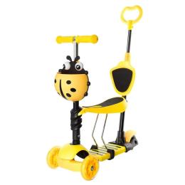 Самокат Bambi SC20139 Yellow з батьківською ручкою
