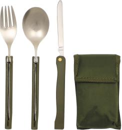 Набір столових приборів MFH Camping 33573 Olive