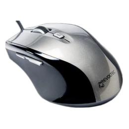 Мишка Revoltec W105 Wired Mini Black Gray USB