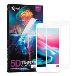 Захисне скло Krazi 5D для Apple iPhone 7 Plus/8 Plus White