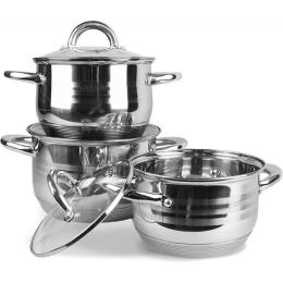 Набір каструль Maestro MR-3513-6L Stainless Steel
