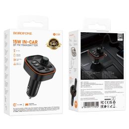 ФМ-модулятор Borofone BC59 Heroic car BT Black (6941991117312)