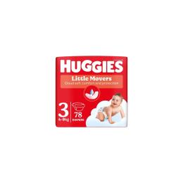 Підгузки Huggies Little Movers 3 (5-9 кг) Mega 78 шт (5029053548760)