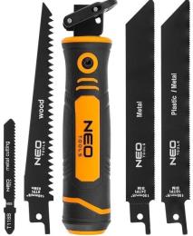 Садова пила Neo Tools 15см, 24 TPI, 18 TPI, 6 TPI (44-650)