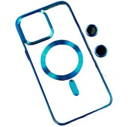 Чохол-накладка Infinity Magnetic для iPhone 16 Blue + захист камери