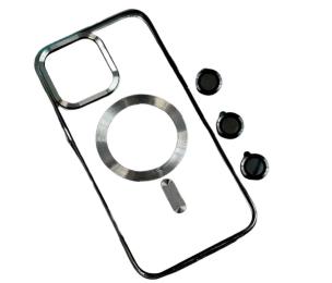 Чохол-накладка Infinity Magnetic для iPhone 16 Pro Max Midnight Black + захист камери