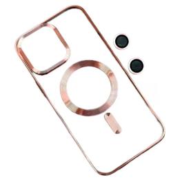 Чохол-накладка Infinity Magnetic для iPhone 16 Pink +захист камери
