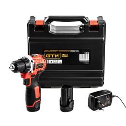 Шурупокрут GTM DS12/38BL (2шв +акум.2Аг-2шт, зарядний пристрій)