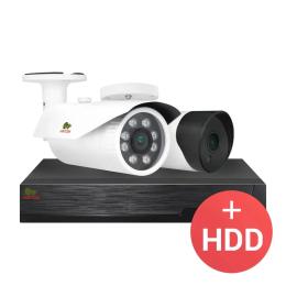 Комплект відеонагляду Partizan PRO AHD-362xCAM + 1xDVR + HDD