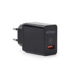 Адаптер живлення для телефона EnerGenie EG-UQC3-01 Black (2xUSB 3А адаптер)