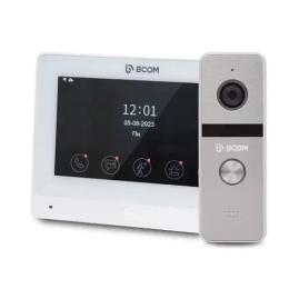 Відеодомофон BCOM BD-760FHD/T + BT-400FHD Silver White